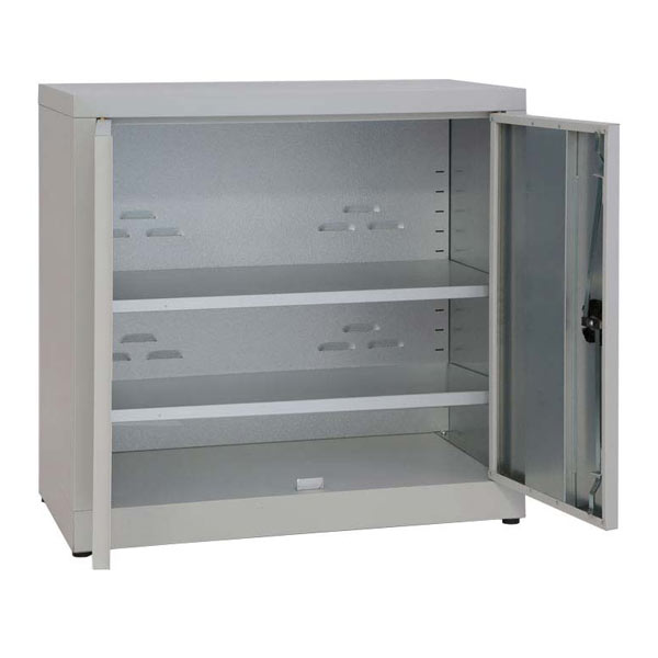 Armadietto metallico basso per esterni (aperto)